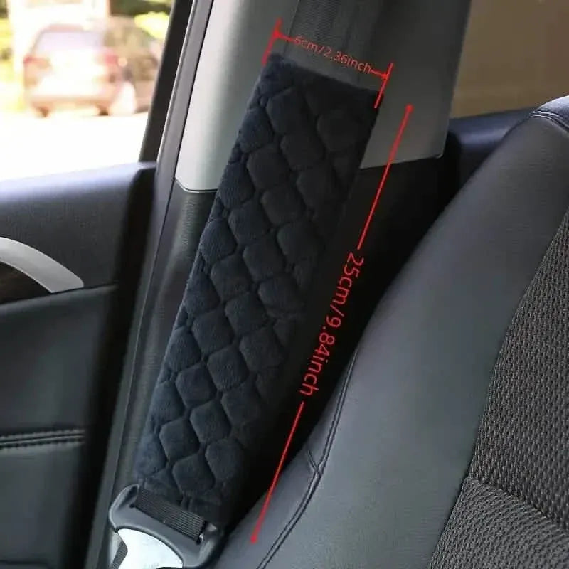 2-Pack: ComfortMax Padded Seat Belt Covers - Universal Fit - A-1 Thread Vault