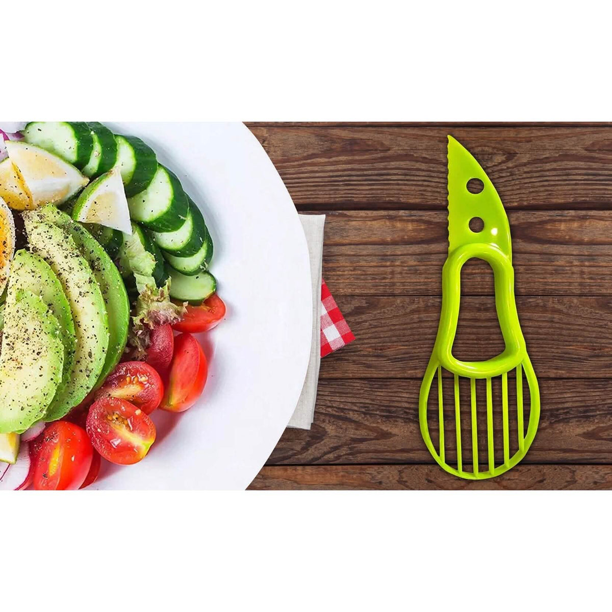 2-Pack: Complete Avocado Slicer Seed Remover Cubber Cutter - A-1 Thread Vault