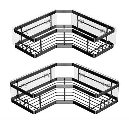2-Pack: Corner Shower Caddy No Drilling Adhesive Shower Organizer - A-1 Thread Vault