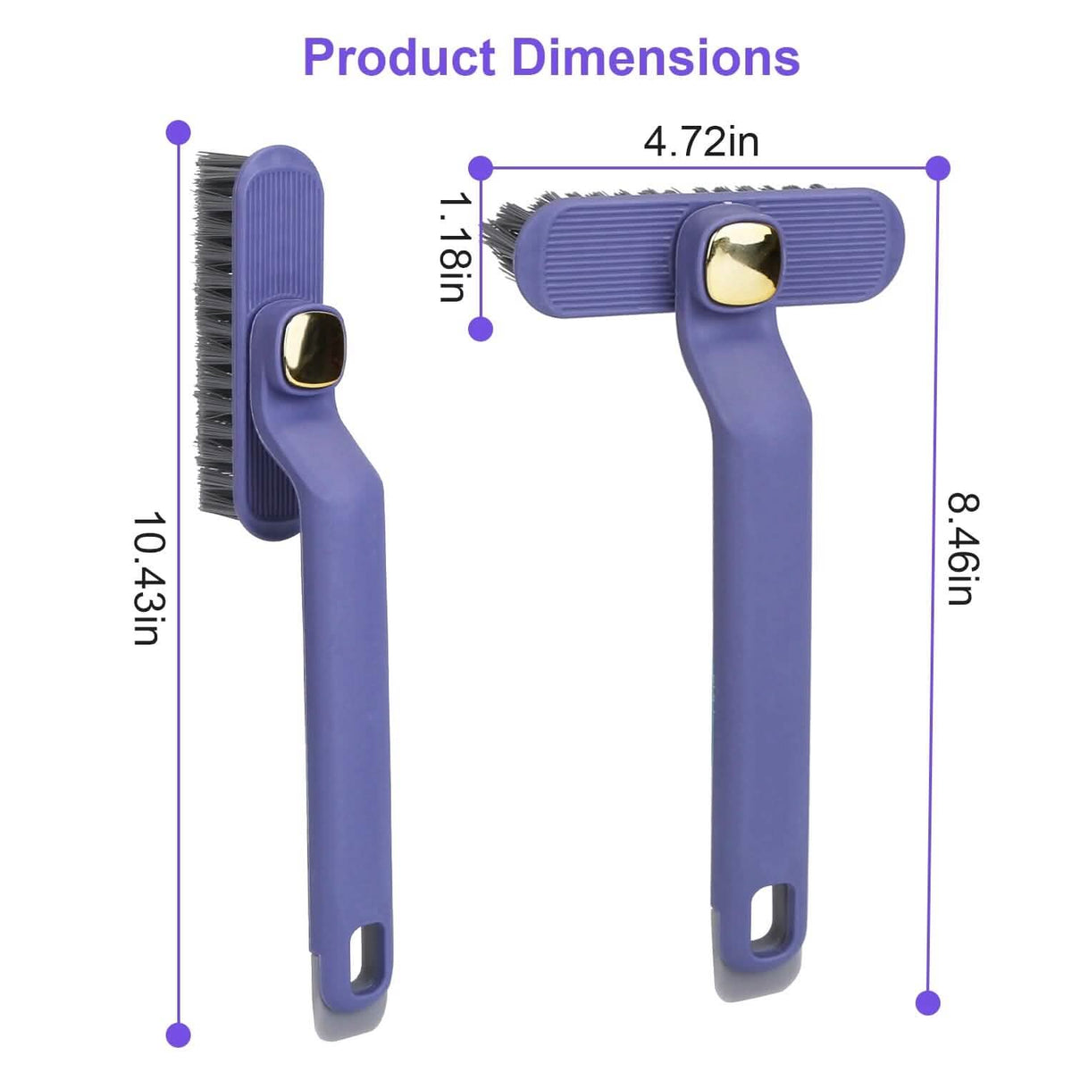 2-Pack: Crevice Cleaning Brush Stiff Bristle Brush Gap Cleaner - A-1 Thread Vault