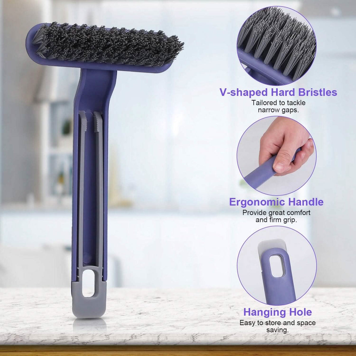 2-Pack: Crevice Cleaning Brush Stiff Bristle Brush Gap Cleaner - A-1 Thread Vault