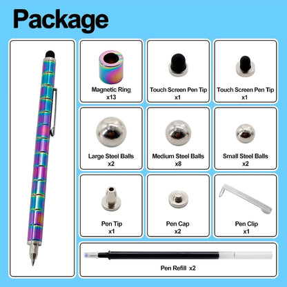 2-Pack: Decompression Magnet Metal Pen - A-1 Thread Vault