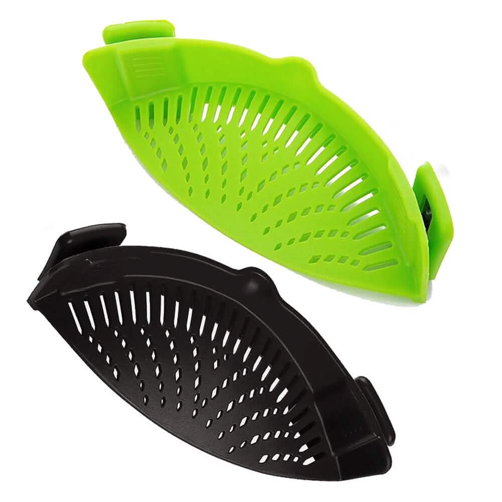 2-Pack: Easy Snap On Heat Resistance Silicone Kitchen Strainer - A-1 Thread Vault