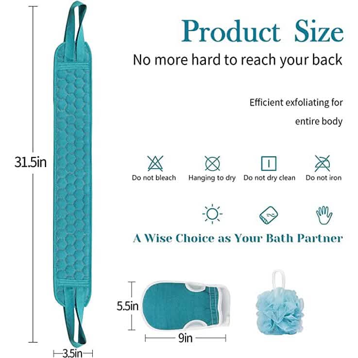 2-Pack: Exfoliating Body Scrubber Set - A-1 Thread Vault
