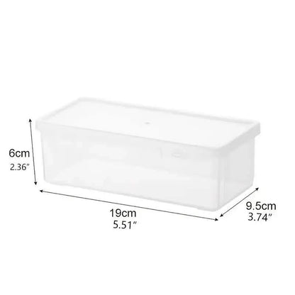 2-Pack: Extra Large Capacity Plastic Pencil Box Stackable Translucent Clear Pencil Box - A-1 Thread Vault