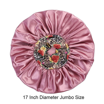 2-Pack: Extra Large Satin Bonnets for Sleeping - A-1 Thread Vault
