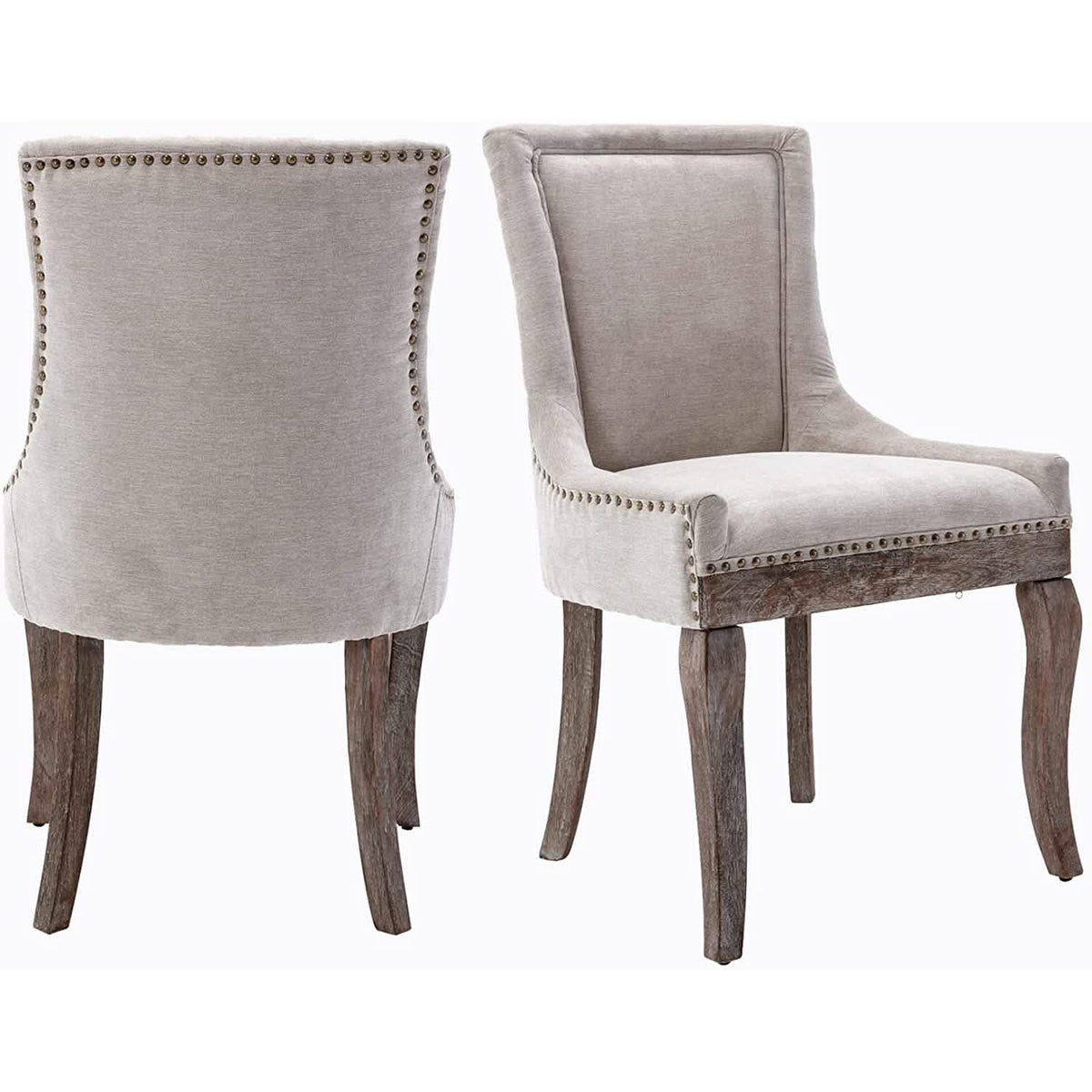 2-Pack: Fabric Upholstered Side Chairs Set - A-1 Thread Vault
