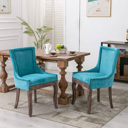 2-Pack: Fabric Upholstered Side Chairs Set - A-1 Thread Vault