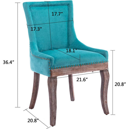 2-Pack: Fabric Upholstered Side Chairs Set - A-1 Thread Vault