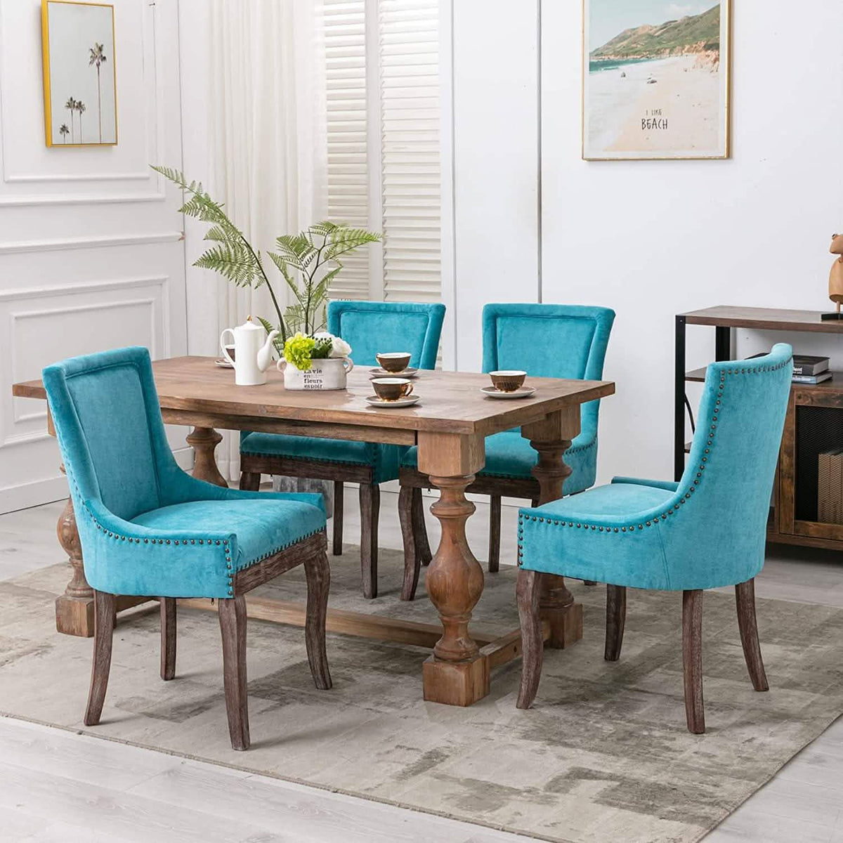 2-Pack: Fabric Upholstered Side Chairs Set - A-1 Thread Vault