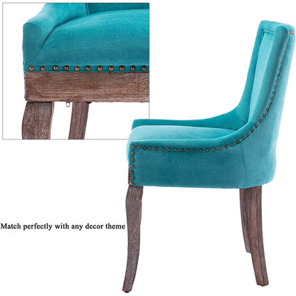 2-Pack: Fabric Upholstered Side Chairs Set - A-1 Thread Vault