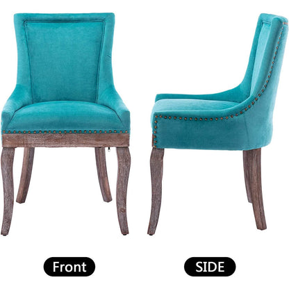 2-Pack: Fabric Upholstered Side Chairs Set - A-1 Thread Vault