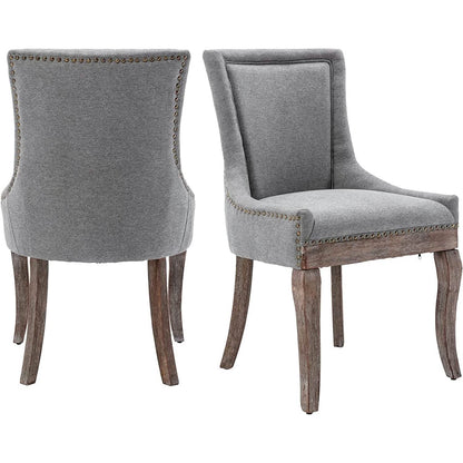 2-Pack: Fabric Upholstered Side Chairs Set - A-1 Thread Vault