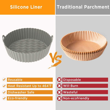 2-Pack: Foldable Silicone Air Fryer Liner - A-1 Thread Vault