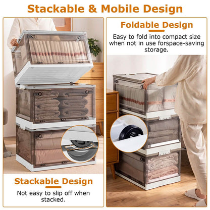 2-Pack: Foldable Storage Bins Collapsible Storage Box Organizer - A-1 Thread Vault