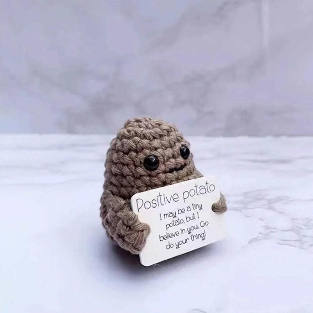 2-Pack: Funny Positive Potato Cute Wool Knitting Doll - A-1 Thread Vault