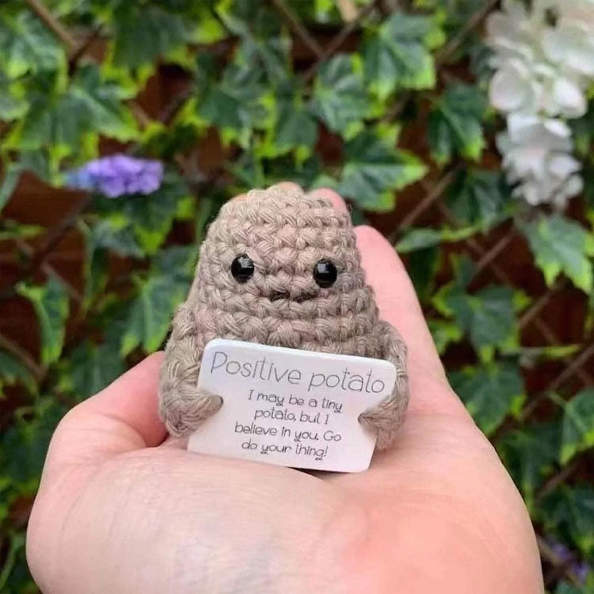 2-Pack: Funny Positive Potato Cute Wool Knitting Doll - A-1 Thread Vault