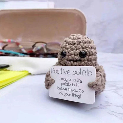 2-Pack: Funny Positive Potato Cute Wool Knitting Doll - A-1 Thread Vault