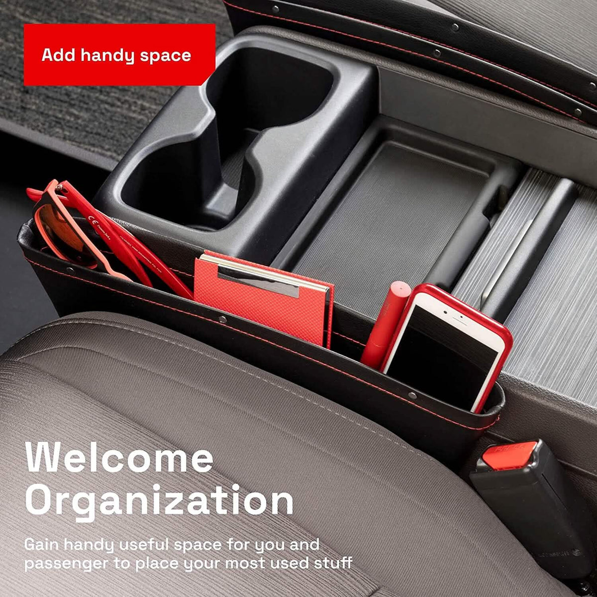 2-Pack: Gap Filler Car Seat Organizer - A-1 Thread Vault