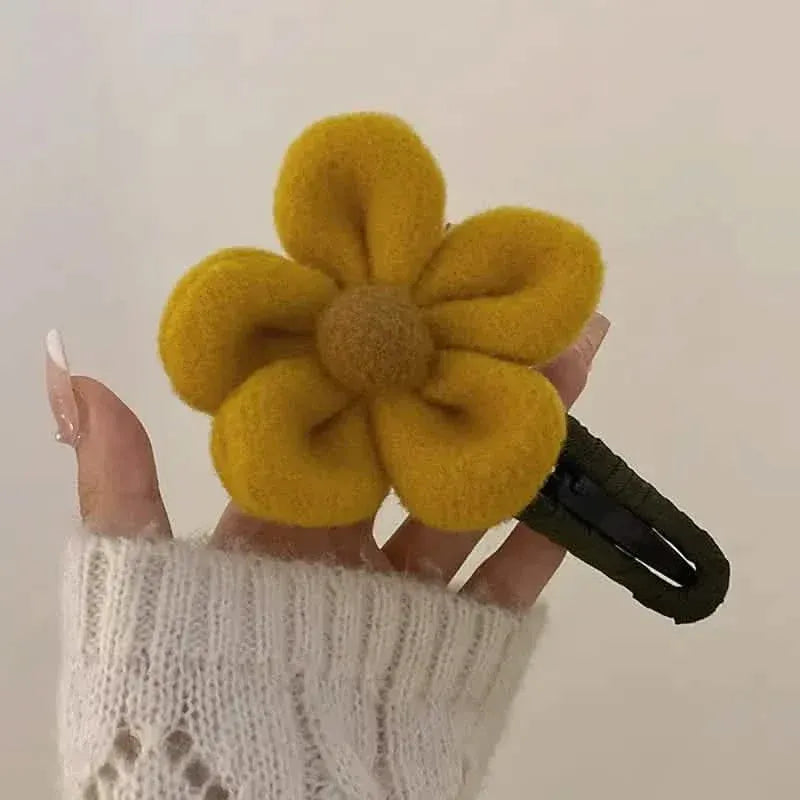 2-Pack: Gorgeous Plush Flower Hairpin - A-1 Thread Vault