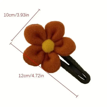 2-Pack: Gorgeous Plush Flower Hairpin - A-1 Thread Vault