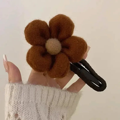 2-Pack: Gorgeous Plush Flower Hairpin - A-1 Thread Vault