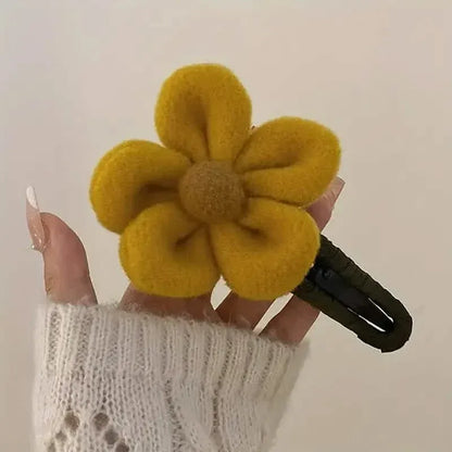 2-Pack: Gorgeous Plush Flower Hairpin - A-1 Thread Vault