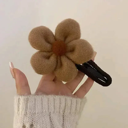 2-Pack: Gorgeous Plush Flower Hairpin - A-1 Thread Vault