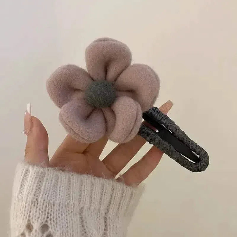 2-Pack: Gorgeous Plush Flower Hairpin - A-1 Thread Vault