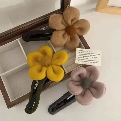 2-Pack: Gorgeous Plush Flower Hairpin - A-1 Thread Vault