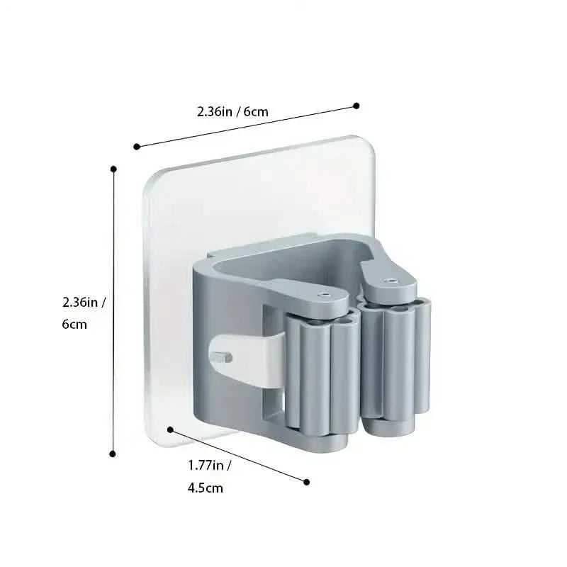 2-Pack: Hanging Mop Storage Rack with Buckle - A-1 Thread Vault