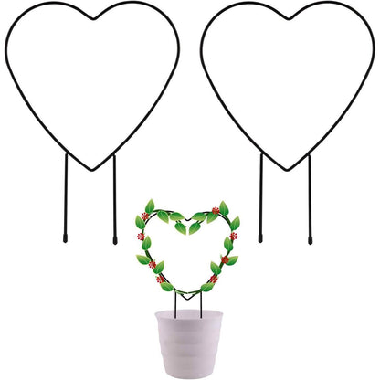 2-Pack: Heart-Shaped Plant Support Stake - A-1 Thread Vault