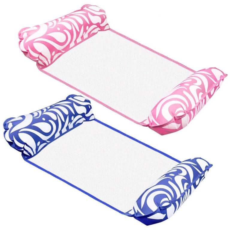 2-Pack: Inflatable Water Hammock Aqua Loungers for Swimming Pool or Beach - A-1 Thread Vault