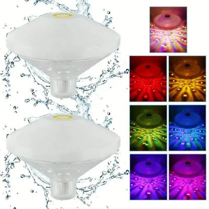 2-Pack: LED Color Changing Floating Pool Lights with 8 Modes Lighting - A-1 Thread Vault