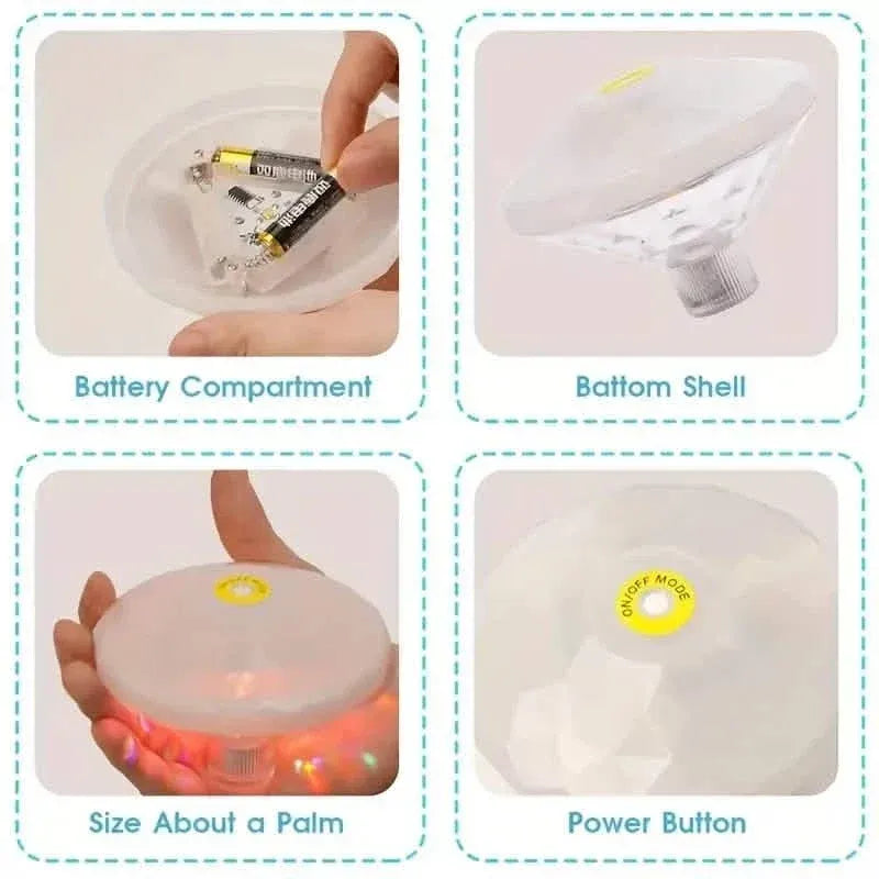 2-Pack: LED Color Changing Floating Pool Lights with 8 Modes Lighting - A-1 Thread Vault
