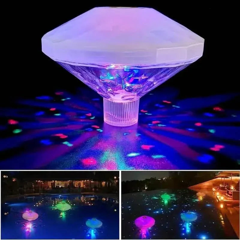 2-Pack: LED Color Changing Floating Pool Lights with 8 Modes Lighting - A-1 Thread Vault