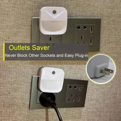 2-Pack: LED Night Light, Night Lights Plug Into Wall With Dusk-to-Dawn Sensors - A-1 Thread Vault