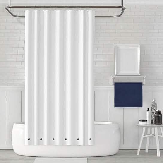 2-Pack: Magnetic Mildew Resistant Solid Vinyl Shower Curtain Liners - A-1 Thread Vault