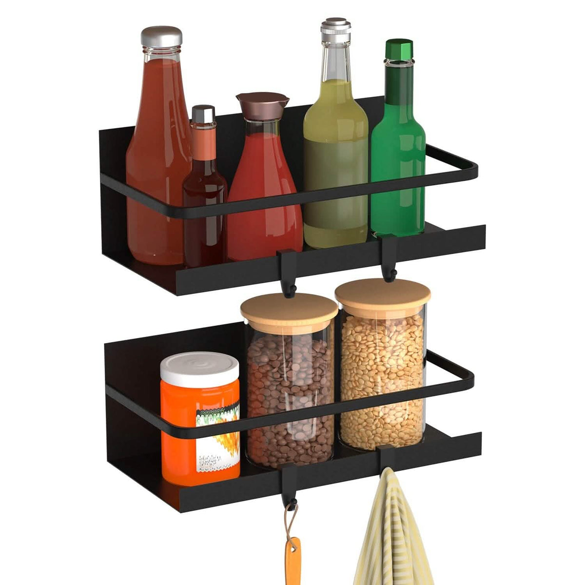 2-Pack: Magnetic Spice Holder Rack Organizer - A-1 Thread Vault