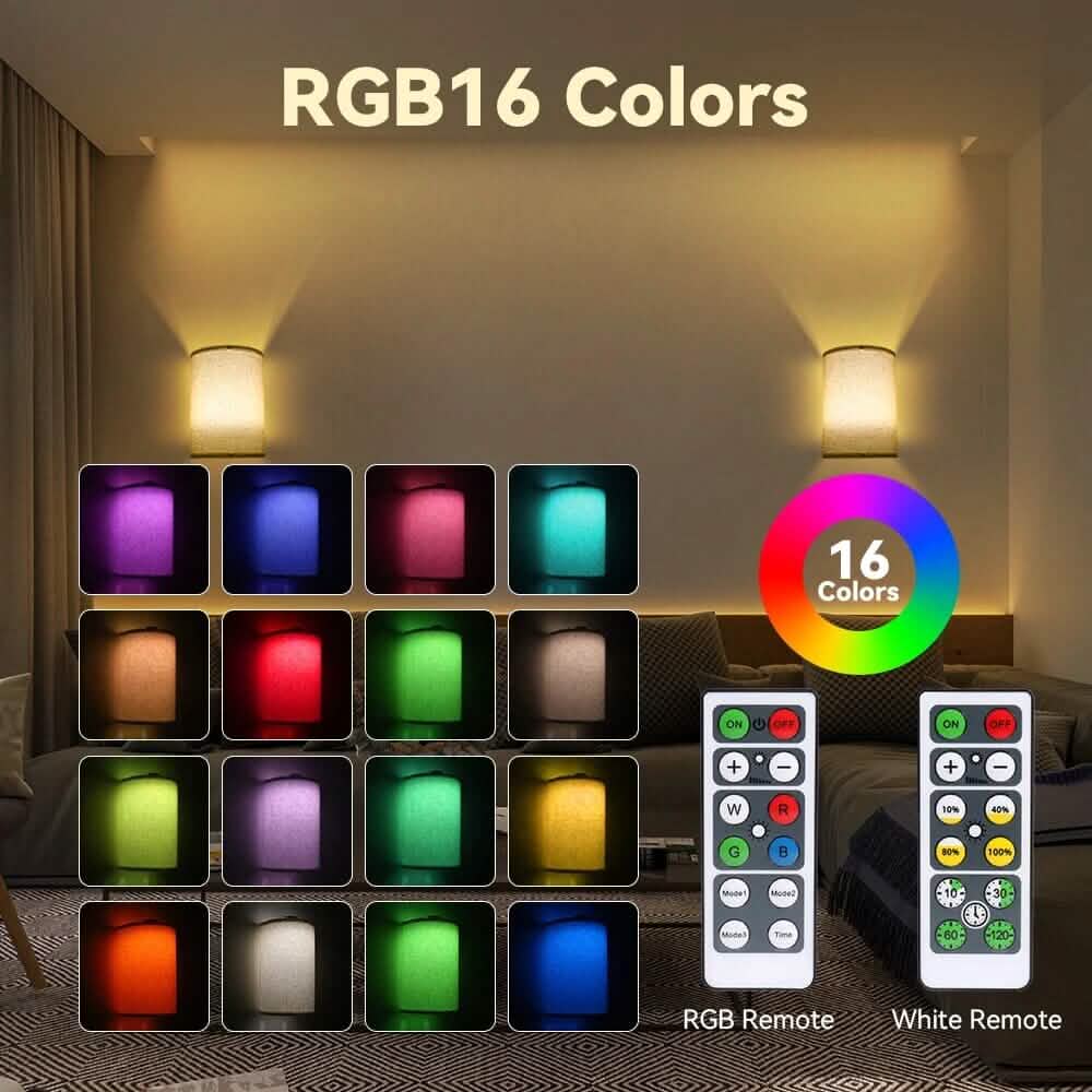 2-Pack: Magnetic Wireless Wall Sconce Lighting - A-1 Thread Vault