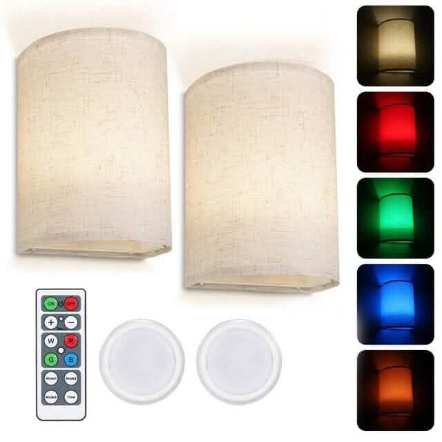 2-Pack: Magnetic Wireless Wall Sconce Lighting - A-1 Thread Vault
