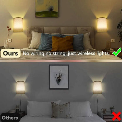 2-Pack: Magnetic Wireless Wall Sconce Lighting - A-1 Thread Vault