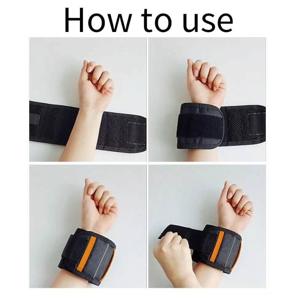 2-Pack: Magnetic Wristband with 15 Strong Magnets - A-1 Thread Vault