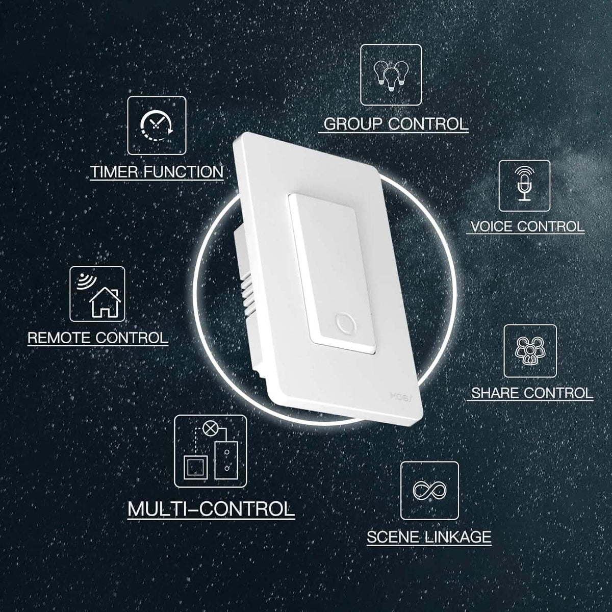 2-Pack: MOES 3 Way Smart Light Switch 2nd Generation (Refurbished) - A-1 Thread Vault