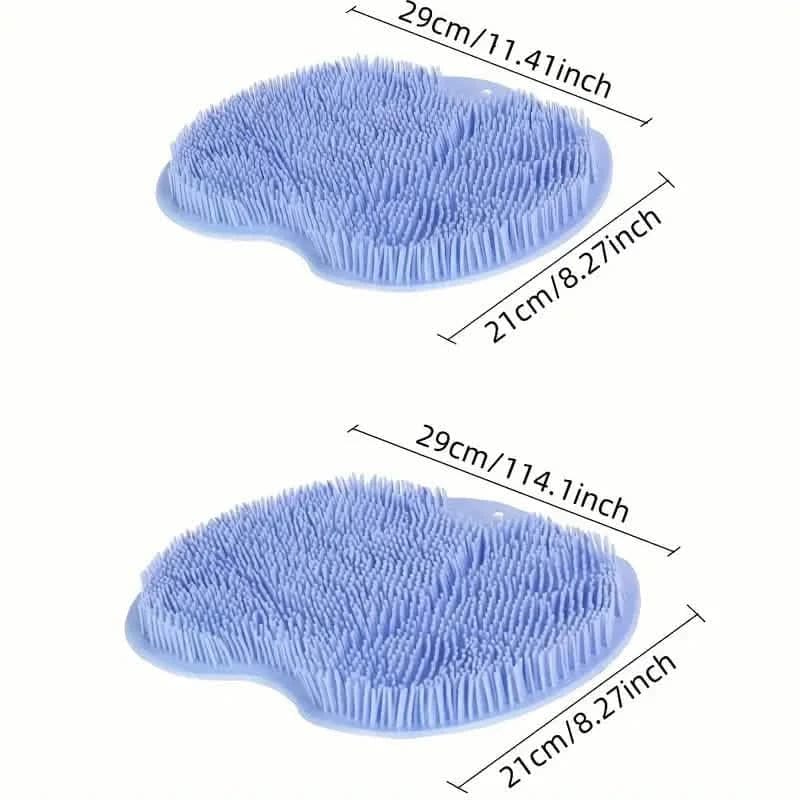 2-Pack: Non-Slip Foot & Back Scrubber with Exfoliating Cushion - A-1 Thread Vault
