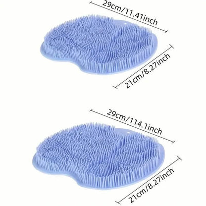 2-Pack: Non-Slip Foot & Back Scrubber with Exfoliating Cushion - A-1 Thread Vault