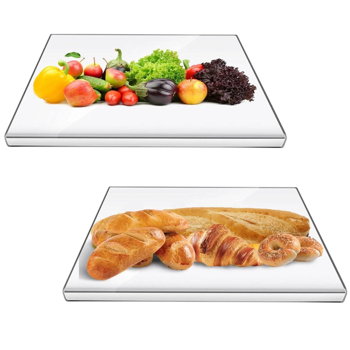 2-Pack: Non-Slip Transparent Countertop Cutting Board Kitchen Countertop Protector - A-1 Thread Vault