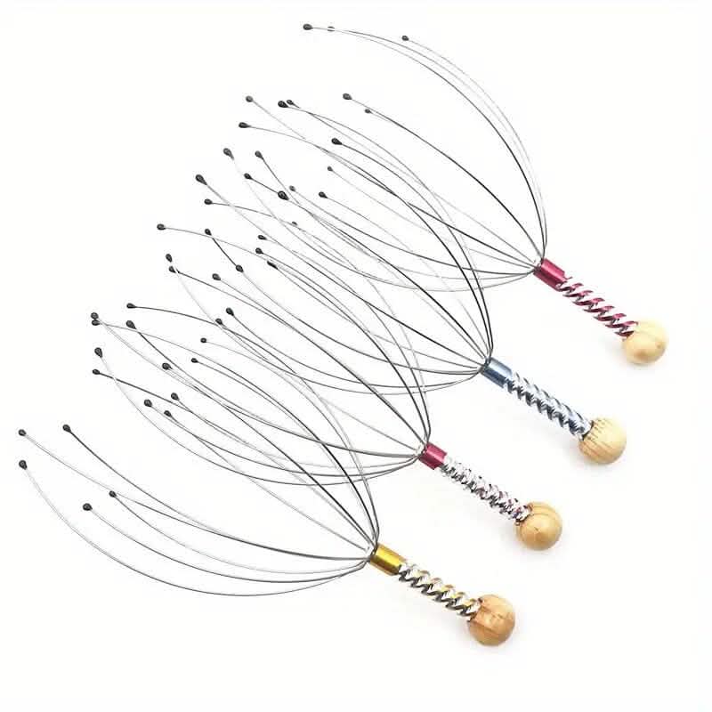 2-Pack: Octopus Head Scalp Relaxation Metal Massager - A-1 Thread Vault