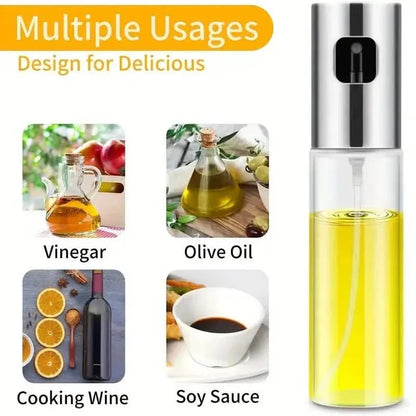 2-Pack: Olive Oil Spray Bottle Dispenser For Cooking, BBQ, Salad, Baking, Roasting, Grilling - A-1 Thread Vault