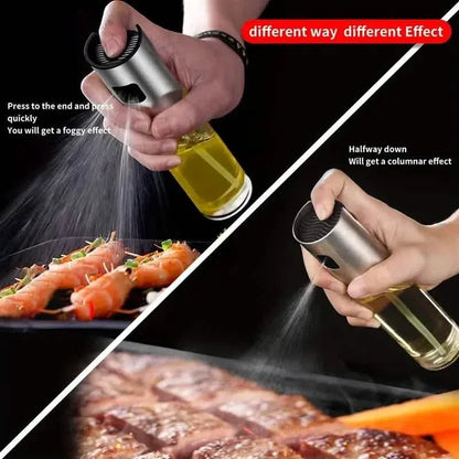 2-Pack: Olive Oil Spray Bottle Dispenser For Cooking, BBQ, Salad, Baking, Roasting, Grilling - A-1 Thread Vault